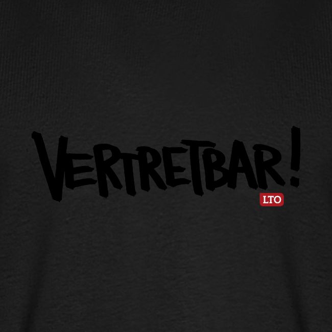 VERTRETBAR Schwarz