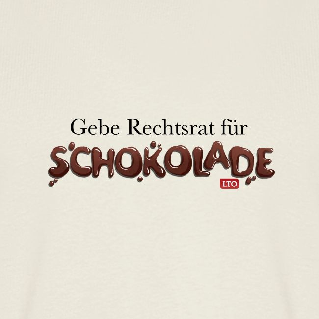 Gebe Rechtsrat für Schokolade