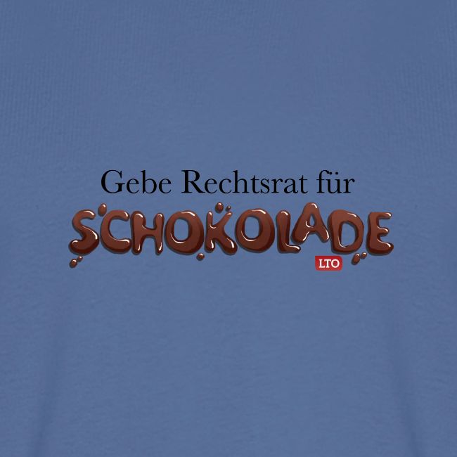 Gebe Rechtsrat für Schokolade