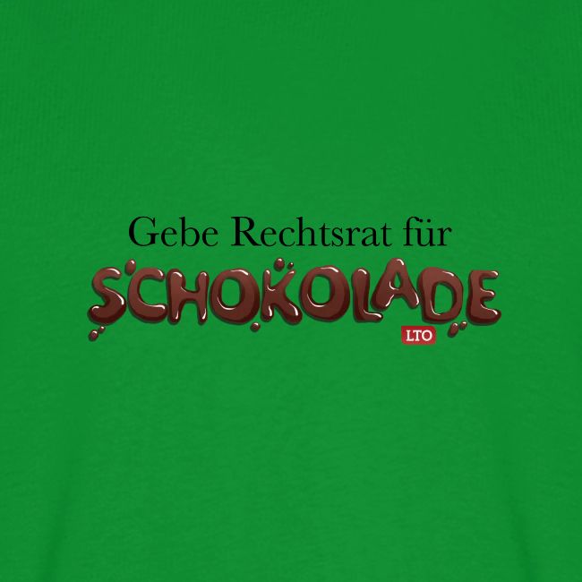 Gebe Rechtsrat für Schokolade