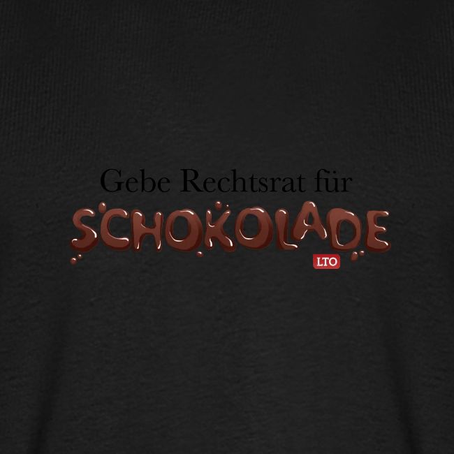Gebe Rechtsrat für Schokolade