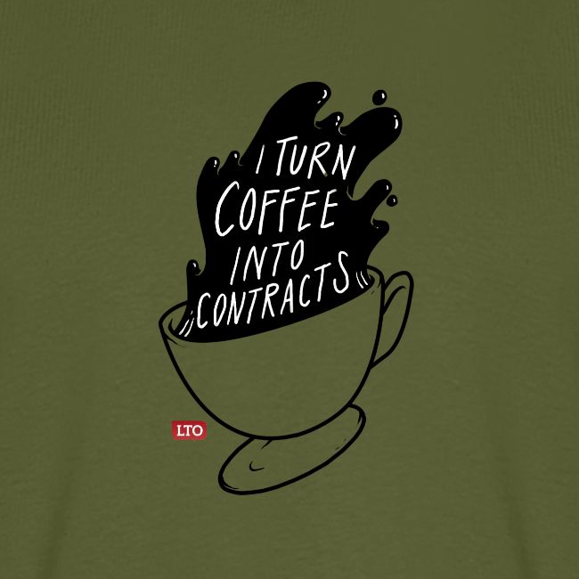 I turn coffee into contracts