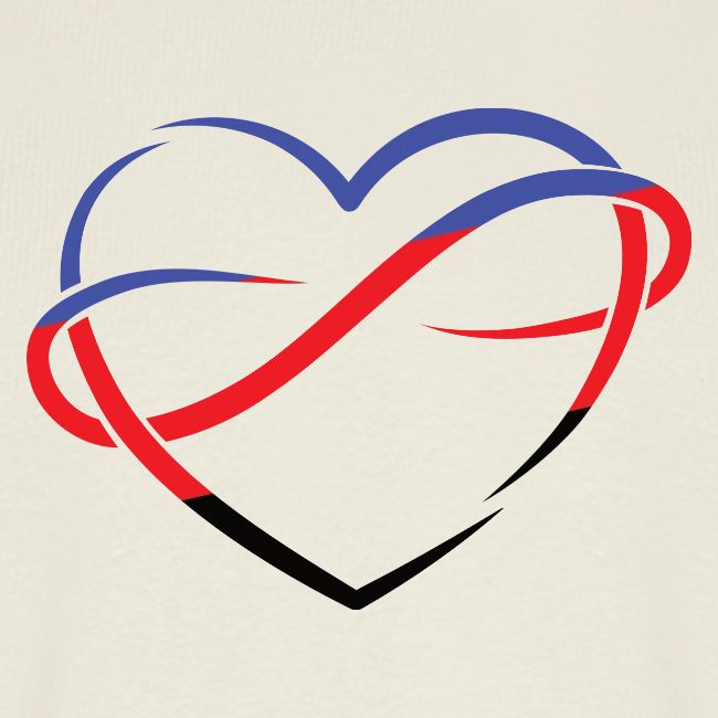 Polyherz im Fahnenlook