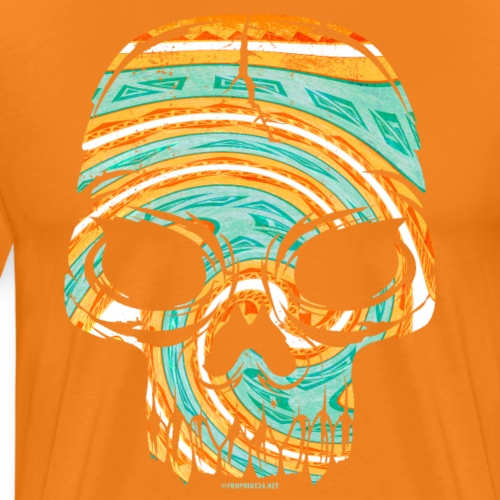 COLORFUL PATTERN SKULL textiles, gifts, products - Miesten premium t-paita