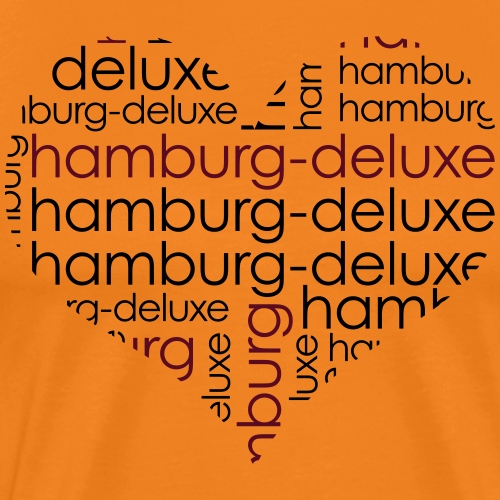 Hamburg Deluxe Herz Motiv - Männer Premium T-Shirt