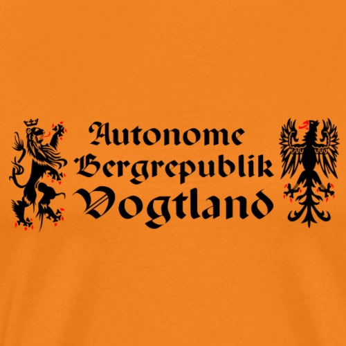 Vogtland autonom Greif Löwe Sachsen Bergrepublik - Männer Premium T-Shirt