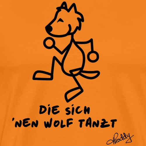 Die sich nen Wolf tanzt - Männer Premium T-Shirt