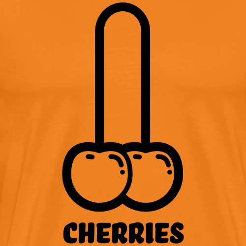 Lustig Kirschen Cherry Penis - Männer Premium T-Shirt