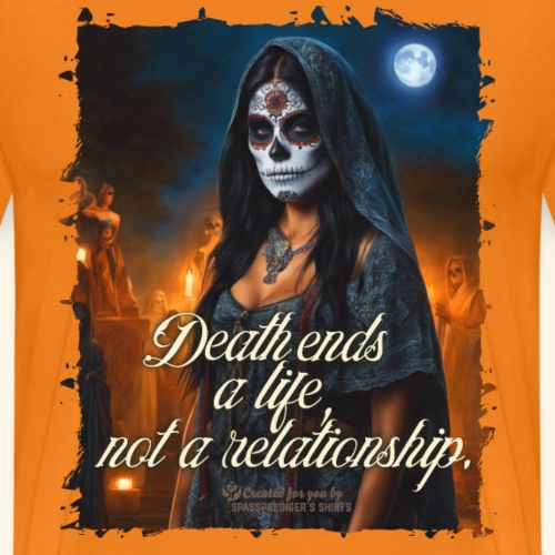 Gothic Girl Dia de Muertos - Männer Premium T-Shirt