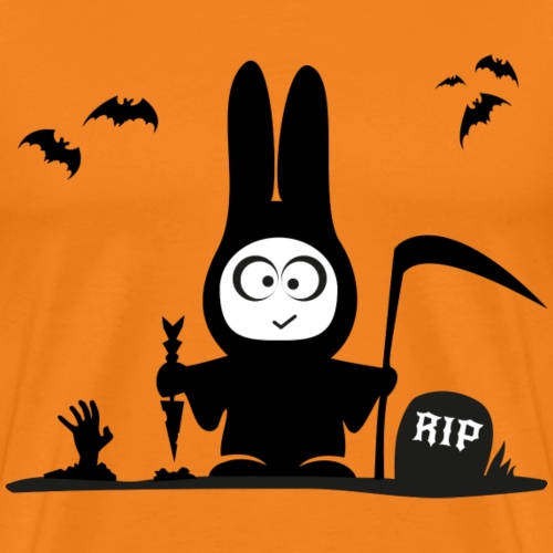 Halloween Hase Kaninchen Fledermaus RIP Sense Tod - Männer Premium T-Shirt
