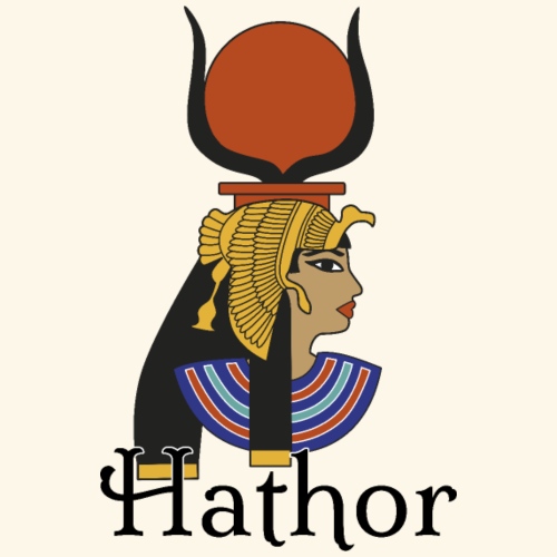 Hathor Diosa del Amor y la Maternidad - Camiseta premium hombre