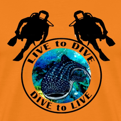 Live to Dive - Dive to Live - Männer Premium T-Shirt