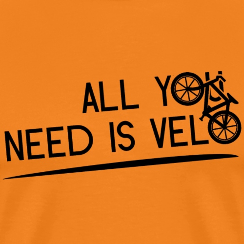 ALL YOU NEED IS VELO ! (flex) - T-shirt Premium Homme