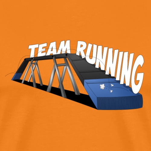 team Running noir Bleu - T-shirt Premium Homme