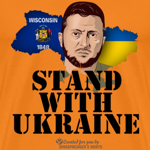 Ukraine Wisconsin - Männer Premium T-Shirt