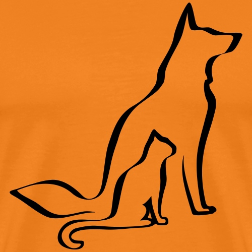 Dog & Cat - Männer Premium T-Shirt