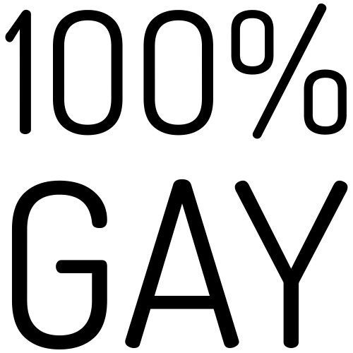 100% Gay - Mannen Premium T-shirt
