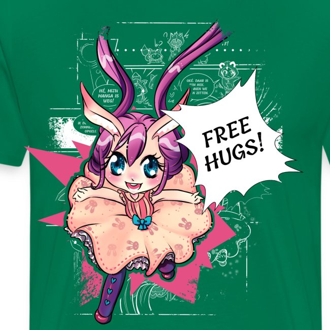 Free hugs (white lines)
