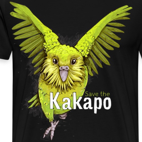 Kakapo - Der Papagei aus Neuseeland - Männer Premium T-Shirt