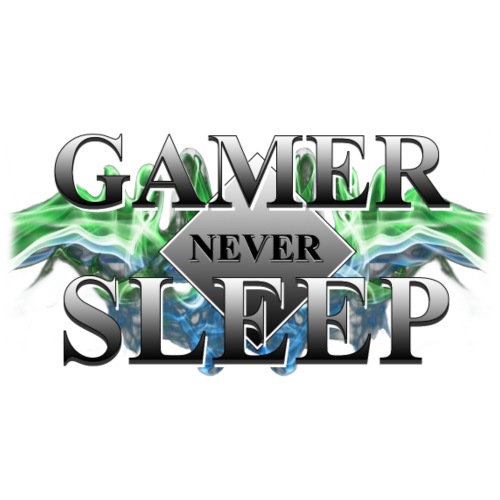 Cooles Gamer Design Gamer Never Sleep - Männer Premium T-Shirt