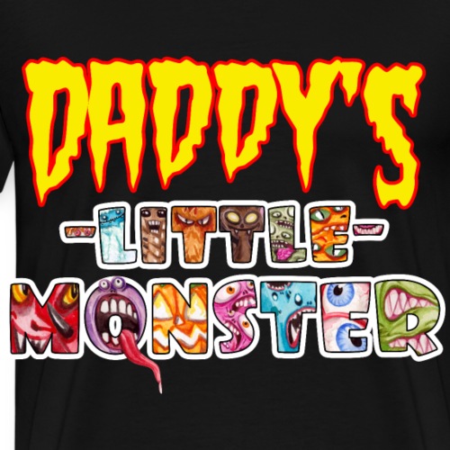Daddy's little Monster - Halloween Grusel - Männer Premium T-Shirt