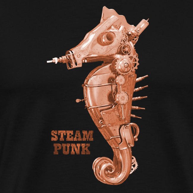 Steampunk Seepferdchen Retro Futurismus