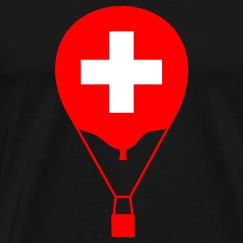Gasballon i schweizisk design - Herre premium T-shirt