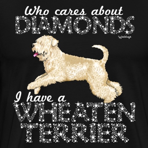 Wheaten Terrier Diamonds 4 - Men's Premium T-Shirt