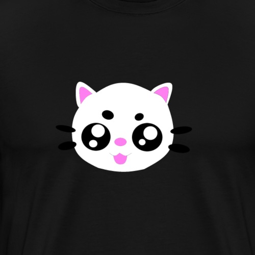 Lustige Katze verrückte Katzendame Mieze Miau - Männer Premium T-Shirt