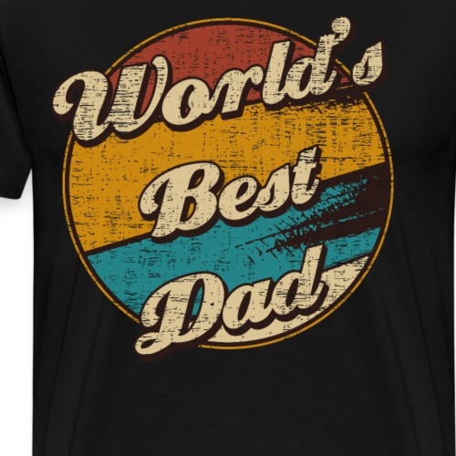 World's Best Dad Vatertag Papa Geschenk - Männer Premium T-Shirt