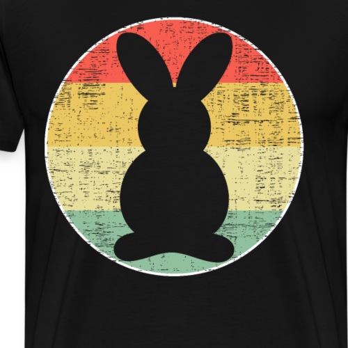 Hase Vintage Kaninchen Retro - Männer Premium T-Shirt
