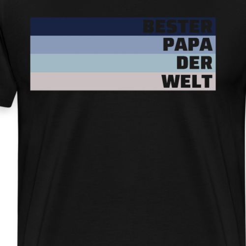 Bester Papa der Welt Vatertag Geschenk - Männer Premium T-Shirt