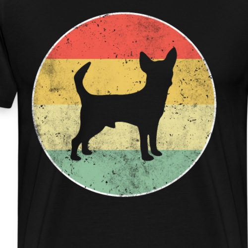 Chihuahua Hund Retro - Männer Premium T-Shirt