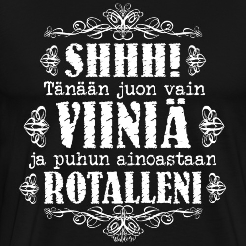 Viini Rotta II - Miesten premium t-paita