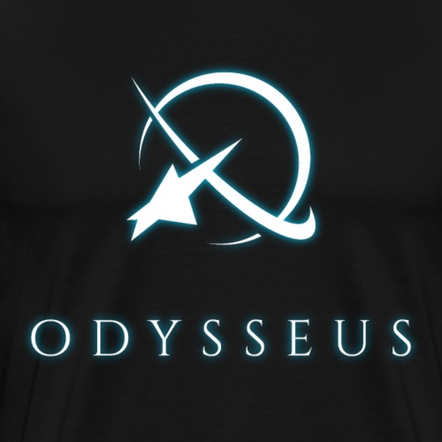 Odysseus glow text_pj - Miesten premium t-paita