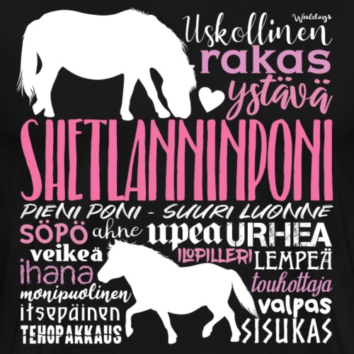 Sheltti Sanat Pink - Miesten premium t-paita