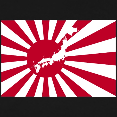 Nippon Flag with Map - by SBDesigns - Men's Premium T-Shirt