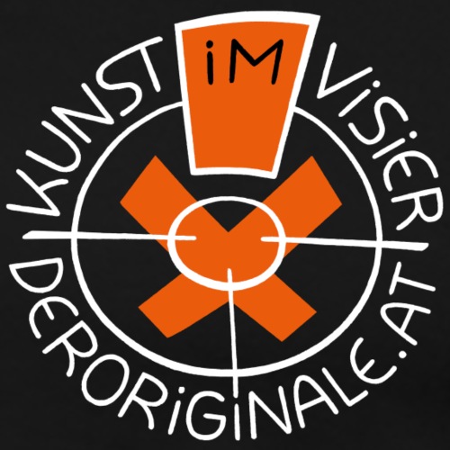derOriginale.at Logo Kunst im Visier orange - Männer Premium T-Shirt