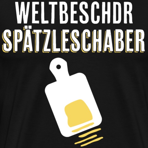 Spätzleschaber schwäbisches Geschenk kochen essen - Männer Premium T-Shirt