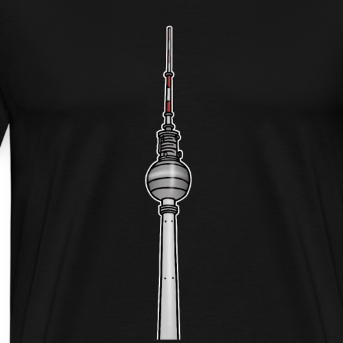 Torre della televisione di Berlino c - Maglietta Premium da uomo