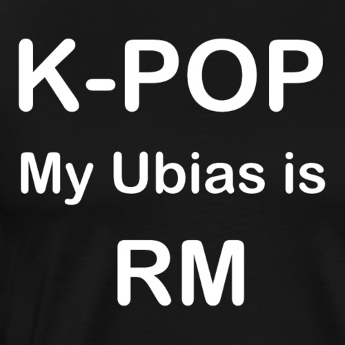 k pop myubias is RM white - T-shirt Premium Homme
