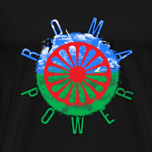Roma und Sinti Flagge Roma POWER - Männer Premium T-Shirt