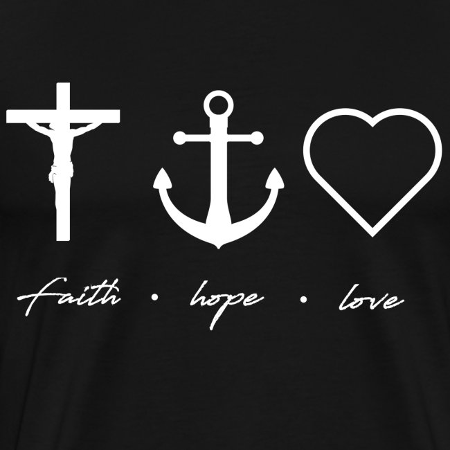 Glaube Liebe Hoffnung Christliches Tshirt Jesus