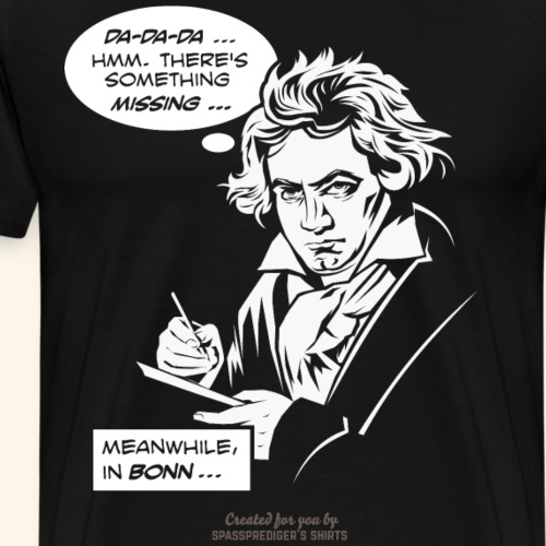 Beethoven beim Komponieren - Männer Premium T-Shirt