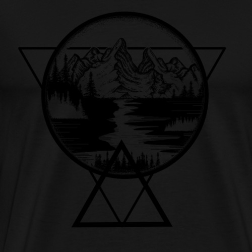 Geometrische Landschaft - Männer Premium T-Shirt