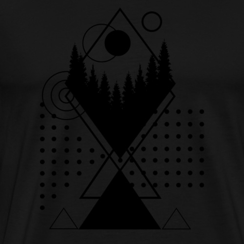 Wald geometrisch - Männer Premium T-Shirt