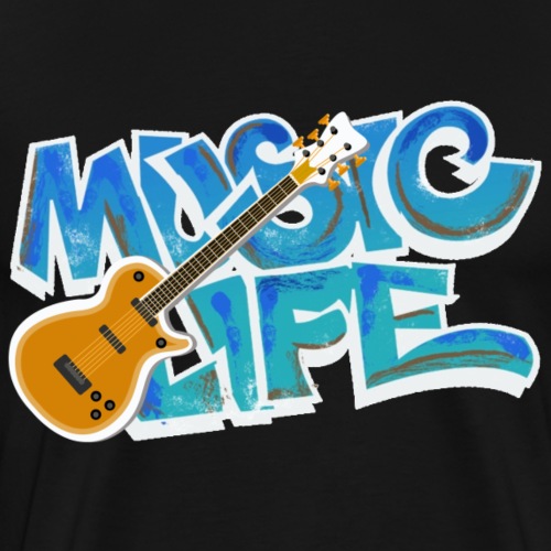 Graffiti MUSIC LIFE - Männer Premium T-Shirt