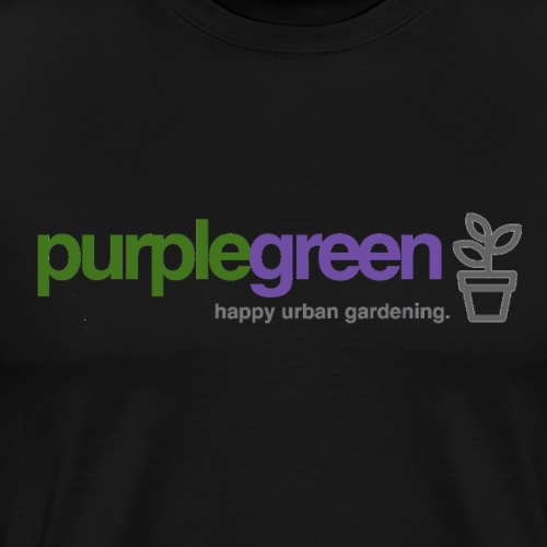 purplegreen - happy urban gardening - Männer Premium T-Shirt