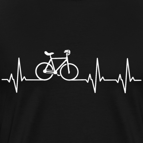 Kunstrad | Artistic Cycling | Heart Monitor White - Männer Premium T-Shirt