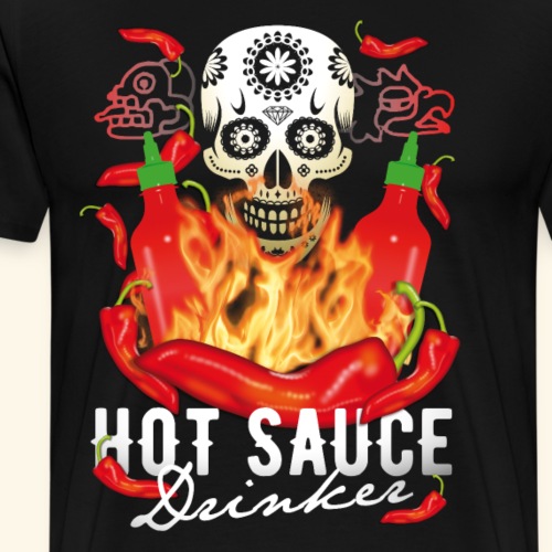 Hot Sauce Drinker Chili T-Shirt - Männer Premium T-Shirt